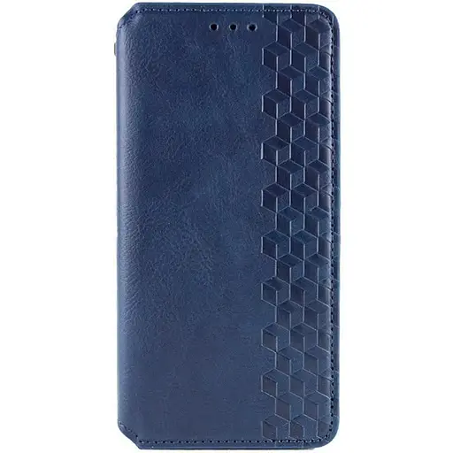 Кожаный чехол-книжка Getman Cubic (PU) для Xiaomi Redmi Note 14 4G (Int. version) Синий