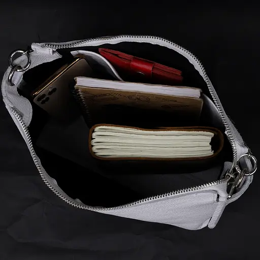 Кожаная женская сумка Grande Pelle 26х22х13 см sum0023598 - фото 4