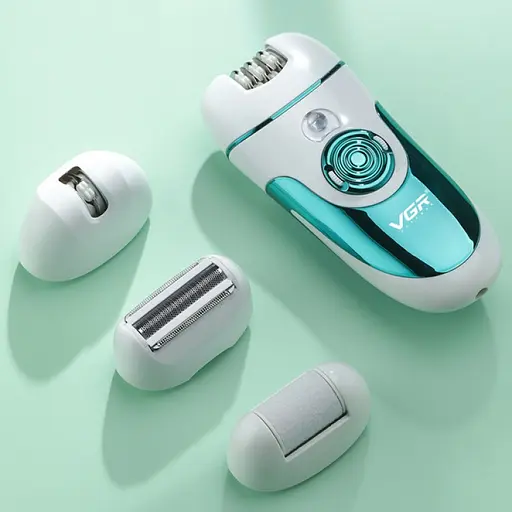 Эпилятор женский аккумуляторный VGR V-700 (4 насадки) - фото 4