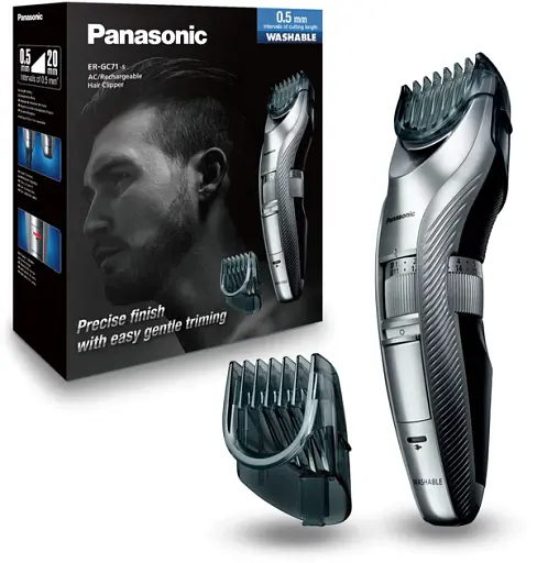 Тример Panasonic для бороди, вусів і голови сріблястий (ER-GC71-S520) - фото 2