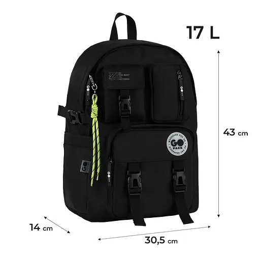 Рюкзак GoPack Education Teens 2500L чорний Чорний (GO26-2500L-3) - фото 2