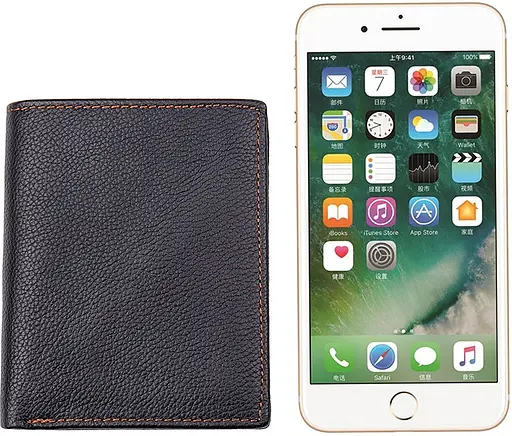 Мужской кожаный кошелек Vintage 10x12 см acs0015719 - фото 3