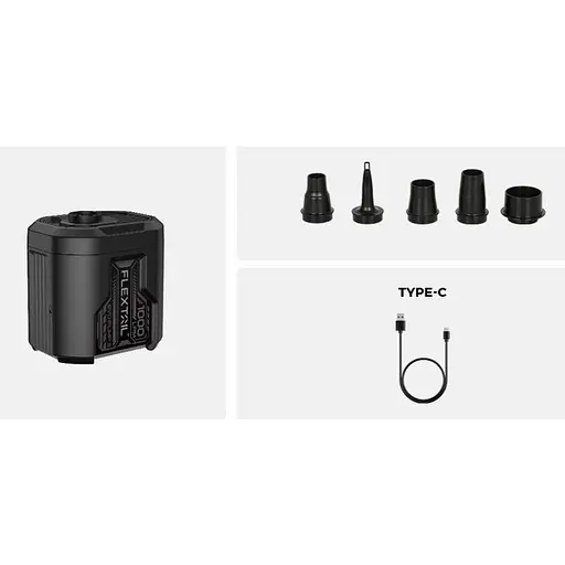 Портативный воздушный насос Flextail Evo Pump 3, 1000 л/мин, черный - фото 2