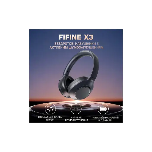 Наушники Fifine X3 Wireless Black (X3) - фото 5