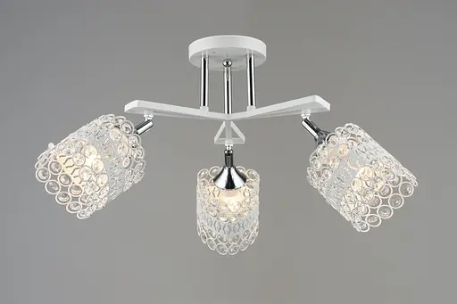 Люстра стельова Sirius B N5958/3 WT+CR з поворотнім механізмом