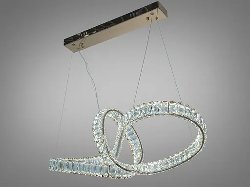 Люстра подвесная LED Diasha золото 85 Вт пульт 15м² - фото 3