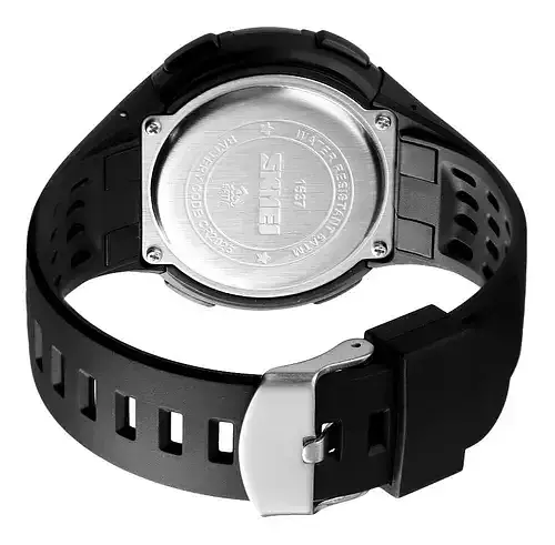 Чоловічий наручний годинник Skmei 1537 (Чорний) - фото 5