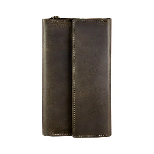 Кожаный клатч-органайзер (Тревел-Кейс) 5.1 темно-коричневый - фото 8