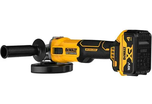 Шлифмашина угловая-болгарка DeWALT аккумуляторная бесщеточная с АКБ и ЗУ DCG407M1T - фото 4