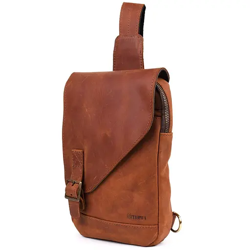 Шкіряна сумка-слінг Tarwa 18х27х4.5 см sum0025600 - фото 4