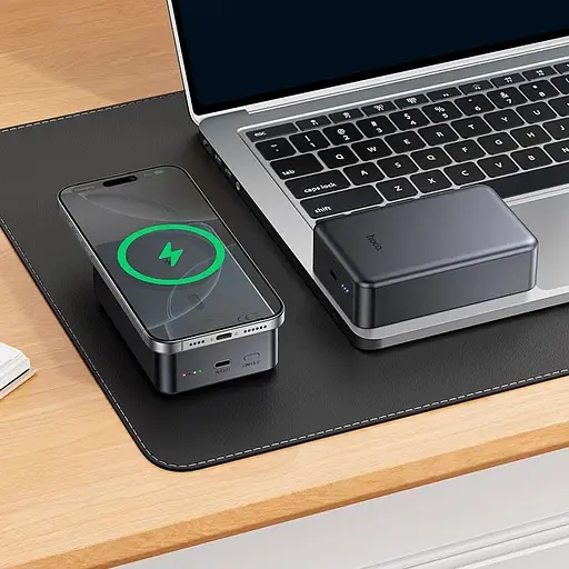 Аккумулятор портативный Hoco J160B Original PD 20W magnetic power bank 20000mAh беспроводная зарядка - фото 10