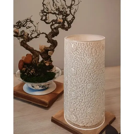 Ваза скляна Vittora Місячний камінь 29.5 см молочна VT-V-0009 (148159) - фото 3