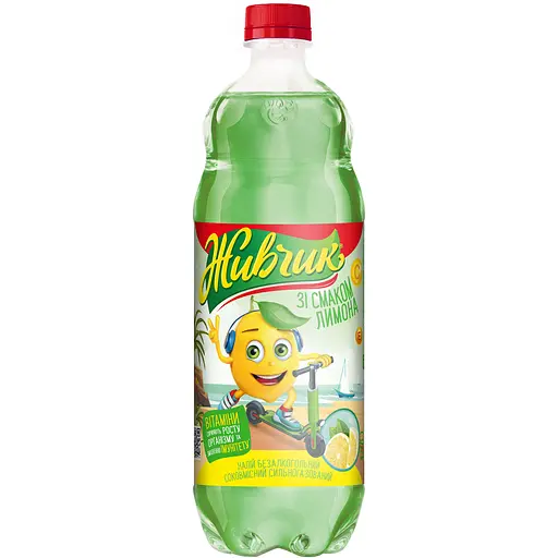 Напиток безалкогольный Живчик сильногазированный с соком лимона 1 л