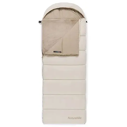 Спальний мішок з підігрівом Naturehike BE400 CNK2300SD021, лівий, бежевий