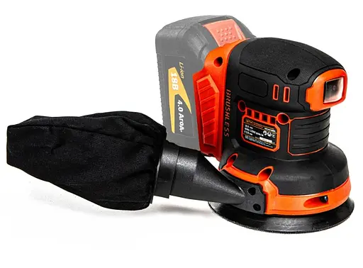 Аккумуляторная эксцентриковая шлифмашина GTM OSC18/125BL без АКБ и ЗУ (OSC18/125BL_BARE TOOL) - фото 2