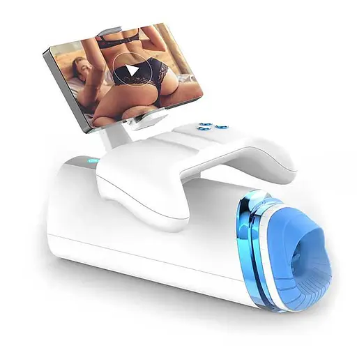 Автоматичний мастурбатор Warrior M-100 PRO з поступальними рухами, вібрацією, підігрівом та тримачем для телефону - фото 1