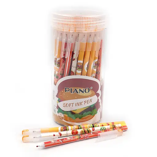 Ручка масляная Piano Hamgurber, 0.6/0.7 мм, Soft Ink Pen, 50 шт.
