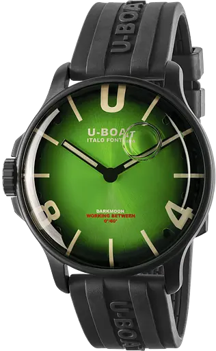 Часы U-Boat Darkmoon 44mm Green PVD Soleil 8698/D