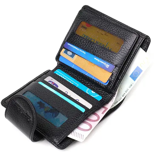 Кожаный женский кошелек Tony Bellucci 11.5х9.5х2 см acs0026992 - фото 4