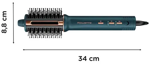 Фен-щітка Rowenta Air Brush 3D 1200 Вт чорно-золотий (UB9720E0) - фото 14