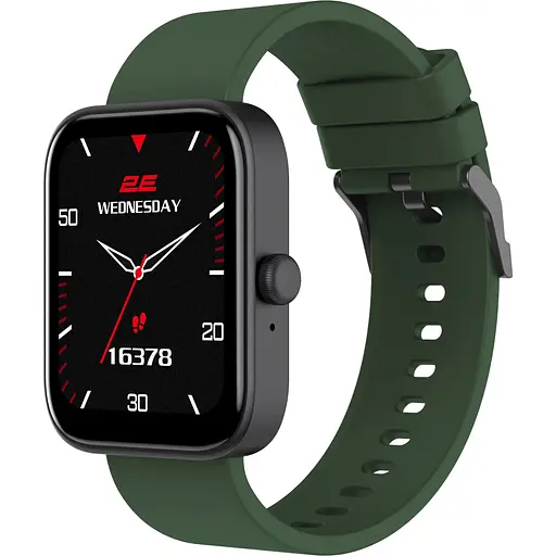 Смарт-годинник 2E Alpha SQ Music Edition 46mm Black-Green (2E-CWW40BKGN) - фото 1