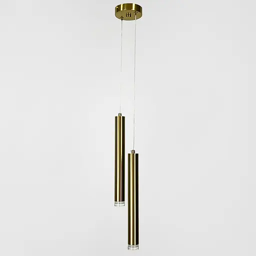 Подвійний підвіс у латунному корпусі 32х3,5 см | Арт. A075/2 AB | Line F - фото 6