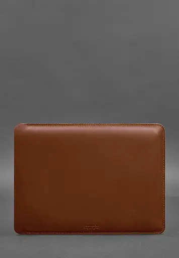 Кожаный чехол BlankNote для MacBook 14 дюйм Светло-коричневый Crazy Horse - фото 2