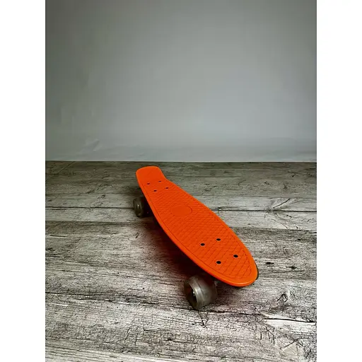 Скейт Пенни Борд A-Toys Penny Board Maraton со светящимися колёсами с декой 55 см оранжевый - фото 3