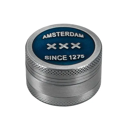 Гриндер для подрібнення тютюну Амстердам HL-243 SINCE 1275 XXX Silver Blue (10901) - фото 2