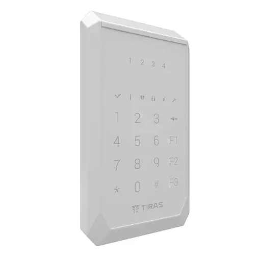 Клавіатура Tiras K-PAD4 White на 4 індикатори зон (21-00025) - фото 2