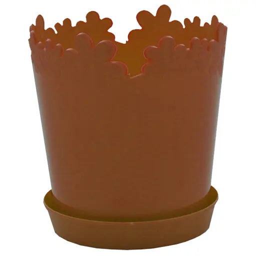 Горщик для квітів Ромашка №1, 314929, 13 × 13.5 см в асортименті - фото 6