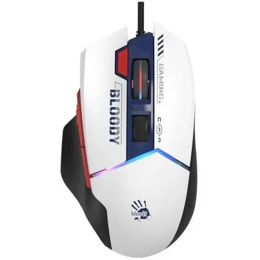 Миша Bloody W95 Ultra Sports Navy USB оптична сенсор Alpha 20K 100 - 20 000 cpi 40G 350IPS RGB підсвічування - фото 1