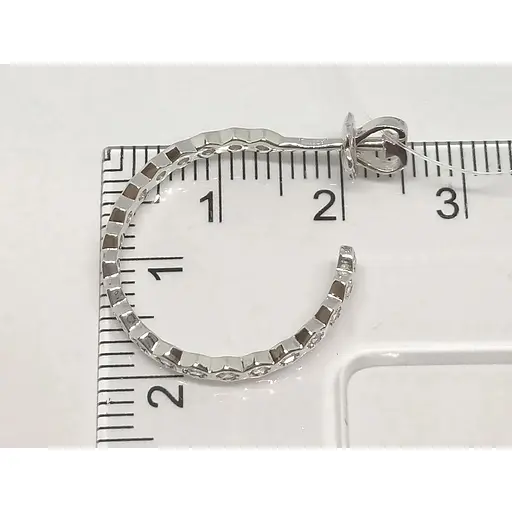 Серебряные пуссеты Qvaliz с фианитами. 902-01211 - фото 3