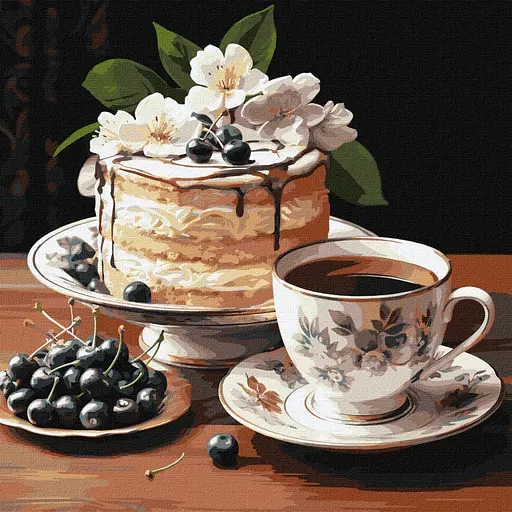 Картина за номерами "Фруктова насолода" KHO5681 40х40 см