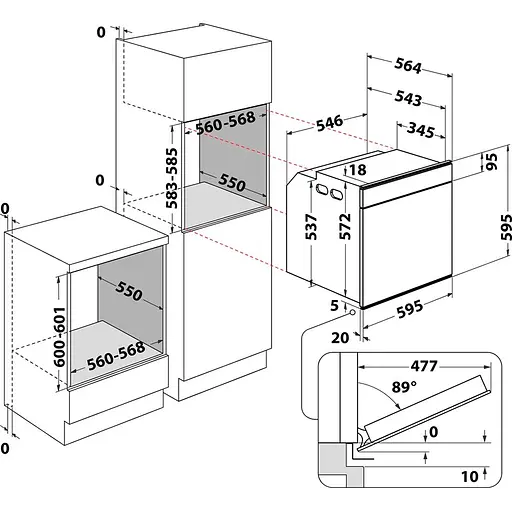 Духова шафа Whirlpool з термощупом W9OM24MS2P - фото 9