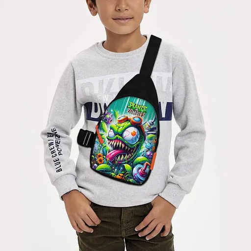 Сумка через плечо детская Растения против зомби 29х17 см сумка слинг для мальчика (02151)