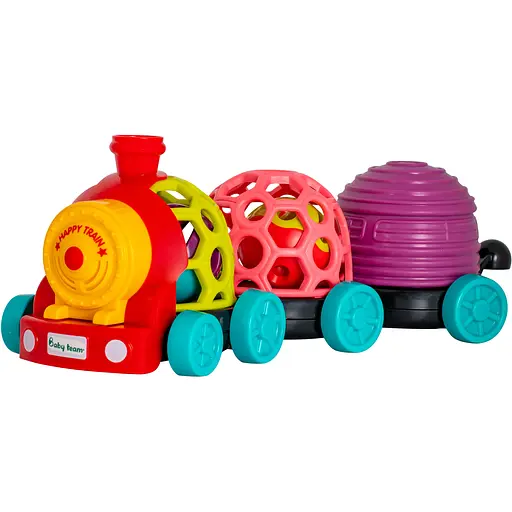 Набір іграшок музичний Baby Team Забавні вагончики (8672_паровозик)