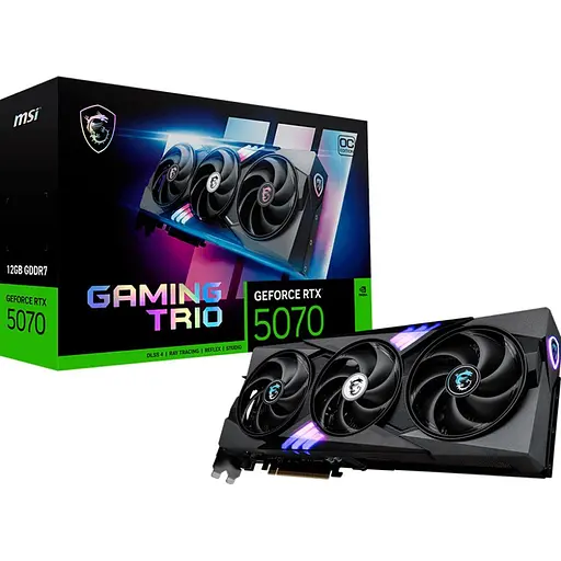 Відеокарта MSI GeForce RTX 5070 12G Gaming TRIO OC (G5070-12GTC/912-V532-029) EU [132906]