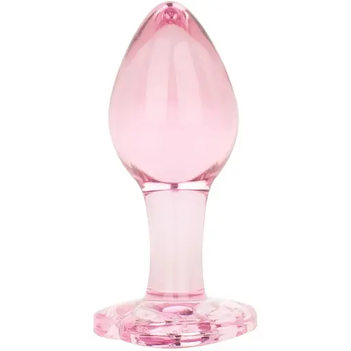 Анальна пробка EasyToys Anal Plug Glass S 7 см (рожевий)