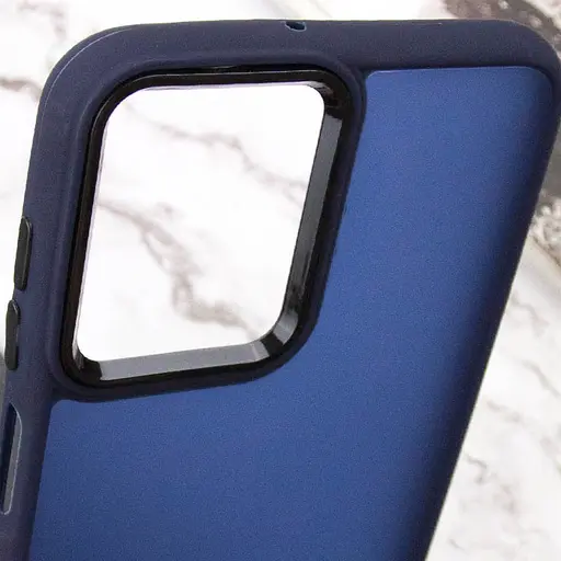 Чохол TPU+PC Lyon Frosted для Motorola Moto E13 Navy Blue - фото 5