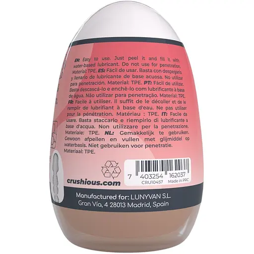 Інтимний мастурбатор Crushious Ezy Egg Oral 8.7 х 5.6 см - фото 3