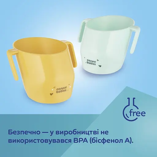 Ергономічна кружка для навчання самостійного пиття Canpol babies бірюзова (74/060_tur) - фото 8