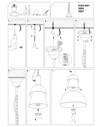 Підвісний світильник Nowodvorski 5067 HIGH-BAY - фото 3