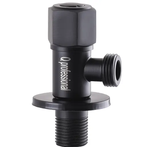 Кран кульовий кутовий Q Professional 1/2″X1/2″ NV-QP888 Black 000025136 - фото 2