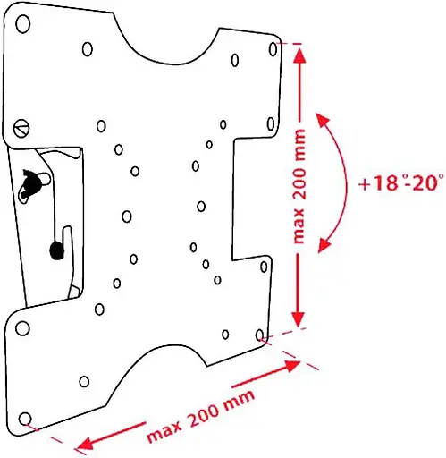 Кронштейн КВАДО К-39 чорний - фото 3