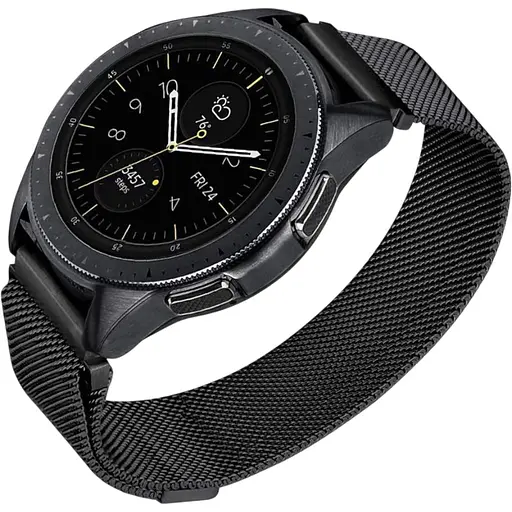 Ремешок DK CDK для Garmin Vivomove 3 20mm Metal Milanese Loop Magnetic (09649) (black) - фото 3