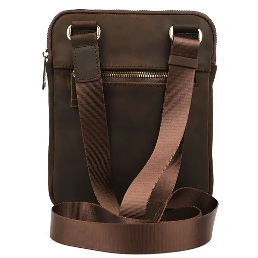 Шкіряна сумка через плече Tarwa 19х25х2 см sum0028314 - фото 4