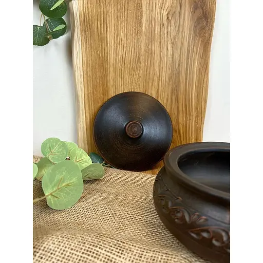 Ковбасник 1 л керамічний (глиняний) різьблений Декор - фото 3