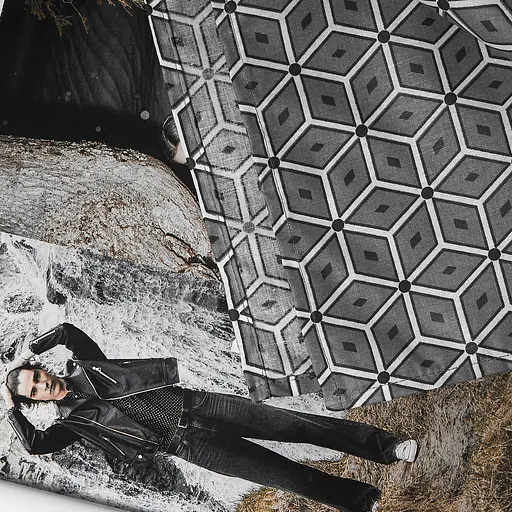 Простирадло Moon&Star Grey Labyrinth Бязь Gold Люкс 150х220 см - фото 3