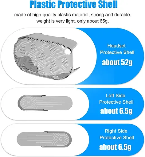 Защитный чехол гарнитуры AMVR VR, легкая и прочная передняя крышка для аксессуаров Quest 2, предотвращение столкновений и царапин - фото 5